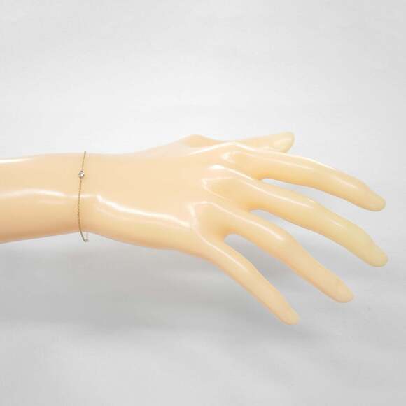 TIFFANY 18k Gold Diamond Charm Bracelet - Picture 7 of 7